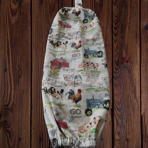 Farm Plastic Bag Holder, Shopping Bag Dispenser, Kitchen Storage and Org… - Picture 1 of 6